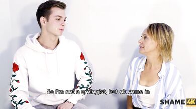 SHAME4K. Guy asked stepmom's friend to check his dick and it was a great start