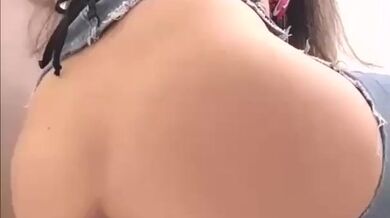 Blowing Out Her Loose Bucket Hole on Three Giant Ebony Dicks