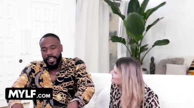 Cock-Starving Blonde Lays Her Eyes On A Black Stud And Immediately Lures Him Into Her Place