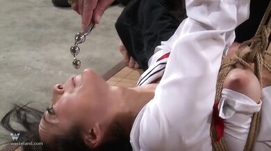 Asian Submissive Bound In Ropes And Bamboo Then Completely Taken To Intense Mind Blowing Orgasm