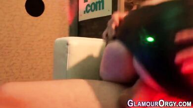 Glamour skank tasted dick