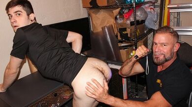 Officer Catches The Young And Hot Twink Harrison Todd Trying To Escape With A Friend Of His