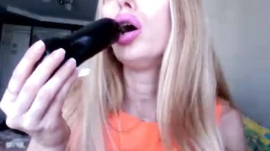 Julia gets fucked in her orange dress