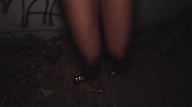 Public Agent FULL SCENE - Sneaky Nightime outdoor Creampie for sexy Latina babe with killer body