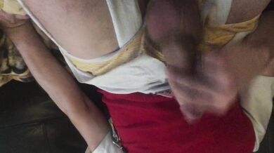 Twink boy sucks my 9 inch uncut dick