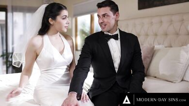 Groomsman Assfucks Best Buddy's Wife Valentina Nappi in Marital Bed on Weddin...