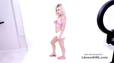 Cute Petite Babe sucks cock to be Model in New Hot Video