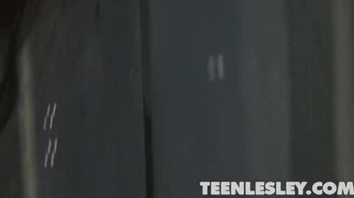 Cute teen masturbates