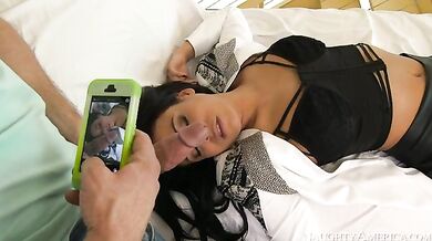 Luna Star Sucks Dick And Gets Fucked Doggie Style, Cow Style On A Chair