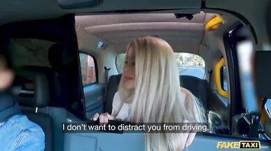 Fake Taxi Big boobs blonde cheating wife pov blowjob and hardcore car sex