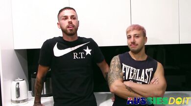 Inked Gay Plowed After Cock Sucking