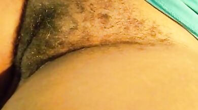 Black Amateur Milf's Hairy Pussy