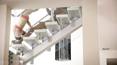 Karla Kush And Naomi Woods Fuck Their Client In Lingerie