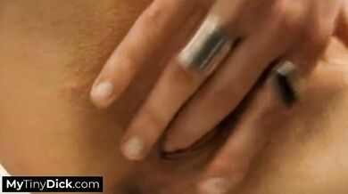 Sticking fingers up her pussy and letting her tiny dick friend do so aswell