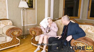 MATURE4K. Middle-aged porn actress tries hand at being bonked by the guys