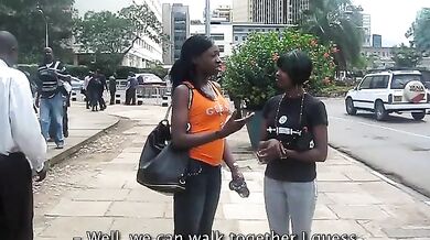 African Lesbos Fuck And Suck Hard With Big Black Strap-on