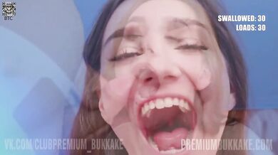 Eliza The Whore - Bukkake Cumpilation