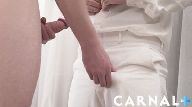 Powerful church DILF breeds cute twink