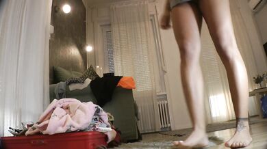 Behind the Scenes of a Sexy Lingerie Try on Haul which will turn into Fake Porn Casting with a Tight Pussy Petite Brunette