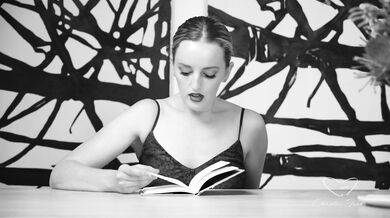 Charlie Moore Masturbates As She Reads Amber Moore's Erotic Book!