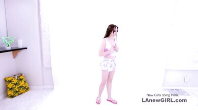 19yo New Girl Fucked by Lesbian Producer in Hot Video