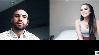 PURE TABOO Step Dad Blackmails Her Stepdaughter After Webcam Masturbation - Athena Faris