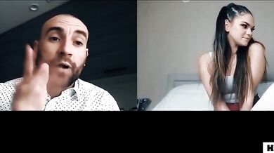 PURE TABOO Step Dad Blackmails Her Stepdaughter After Webcam Masturbation - Athena Faris