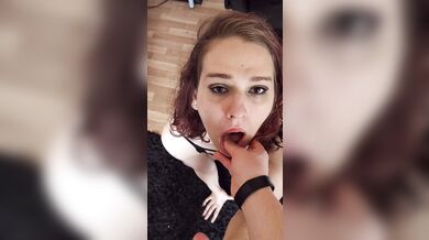 Facefucking and cumshot -This is what I get for being a slut