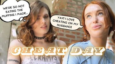 Cheat Day Creampie; Redhead cheats on her husband with TGirl Trainer - E. Streetcar & Zoey Luna