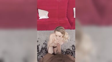 Get on your knees Mia and take all that hot cum