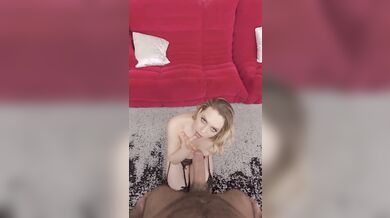 Get on your knees Mia and take all that hot cum