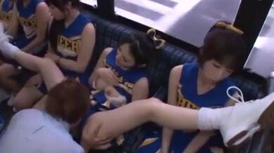 Japanese Cheer Squad Nymphos Bus Orgy (Azumi Miz)