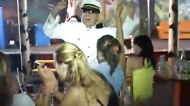 Milfs fucking and suck dick at a party