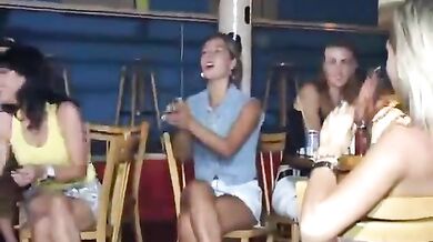 Milfs fucking and suck dick at a party