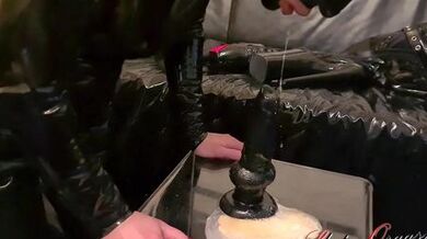 Slave Slut-Orgasma Celeste. Extreme sloppy deep throat training.