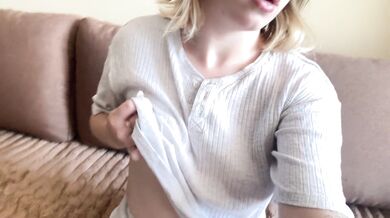 Beautiful brunette shows her beautiful tits