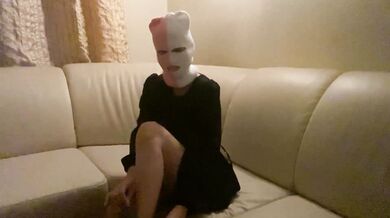 Young milf took off her bulky panties and put on heels, part 1