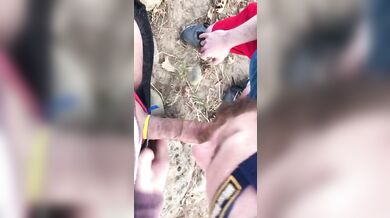 Fishing With the Stepbrother Sucks Me By The River and Gets Huge Facial