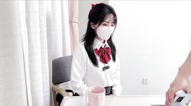 Special treatment for female college students.Fernal doctor cum into JK senior sister's small pussy
