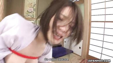 Anna Kirishima Is Getting Triple- Fucked In The Parlor