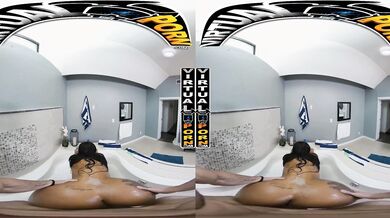 VIRTUAL PORN - Busty Jordan Falls Takes A Bath With Her Boyfriend Danny And He Rubs Her Wet Pussy
