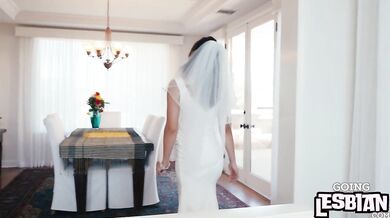 RAUNCHY MILF - Lesbian Bride scissoring and pussylicking her and BFF