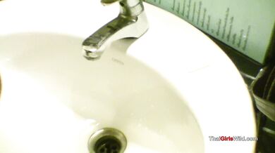 Skinny wild Thai girl doggystyle fucked