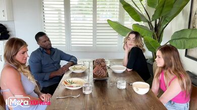 Trailer Mazy Mays came over to visit her college sorority friend Chanel Camryn. She bought with her some mystic VR Goggles