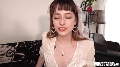 Skinny Babe Moans While Riding Cock