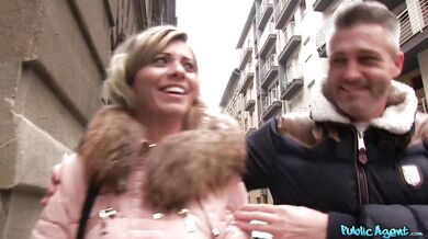 Public Agent very sexy wife and milf has indecent proposal in front of her husband