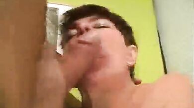 Horny Granny Gets A Mouthful Of Cum