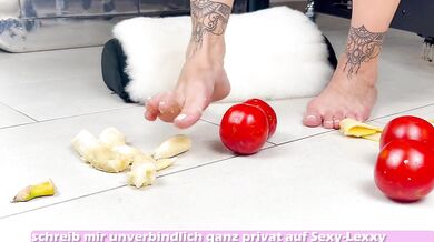 Vegetable Games In Foot Fetish Porn With Student