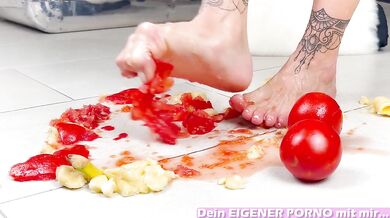 Vegetable Games In Foot Fetish Porn With Student