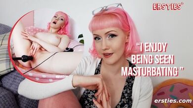 Ersties - Hot Girl from the UK Uses a Fuck Machine To Get Off